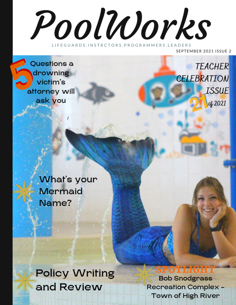 Poolwork Magazine Issue 2 cover Mermaid